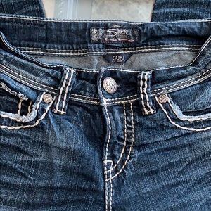 Silver blue jeans 25x32 straight leg